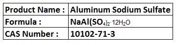 Aluminum Sodium Sulfate