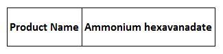 Ammonium hexavanadate
