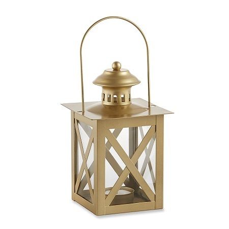 Kate Aspen Classic Lantern, Gold