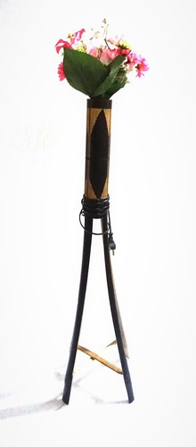 Bamboo Flower Lamp Stand