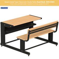 Sheet-metal Classroom Study Dual Desk DDS-0203