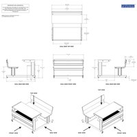 Sheet-metal Classroom Study Dual Desk DDS-0405