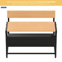 Sheet-metal Classroom Study Dual Desk DDS-0405