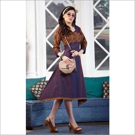 Ladies Cotton Printed Kurti Decoration Material: Laces