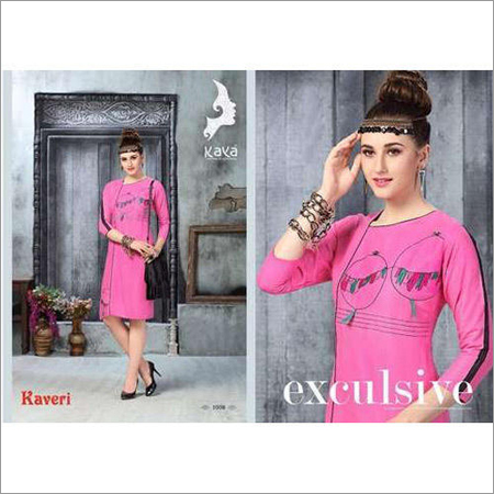 Pink Ladies Designer Kurti