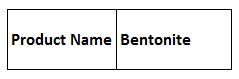 Bentonite