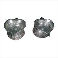 Silver Diya Set