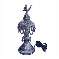 Silver Lamp - Silver Brass, 12x8 Inches, Height: 12 Inches | Elegant Design, Fine Finish, Modern Look, Easy Maintenance, Durable Material