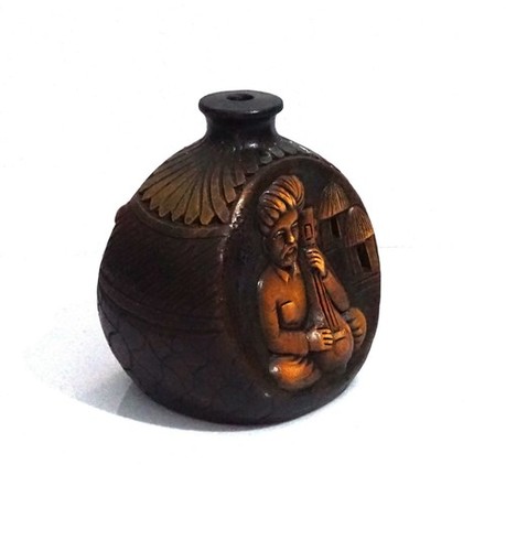 Terracotta Rajesthani Vase Leather Finish