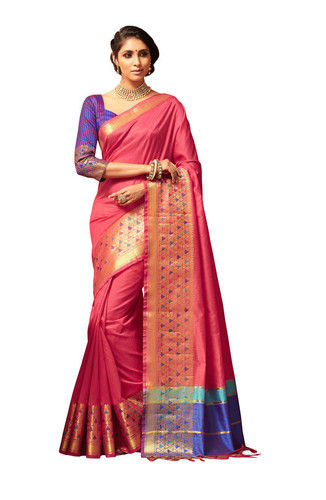 Uppada Silk Saree - Color: As Per Requirement