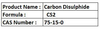 Carbon Disulphide