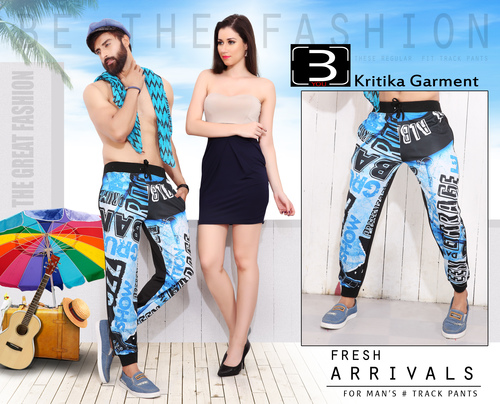 Men's Machine Printed Up Down Rib Full Pant