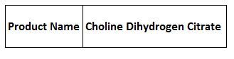 Choline Dihydrogen Citrate