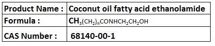 Coconut oil fatty acid ethanolamide