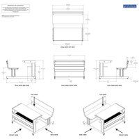 Sheet-metal Classroom Study Dual Desk DDS-0610