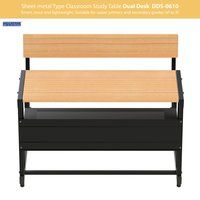 Sheet-metal Classroom Study Dual Desk DDS-0610