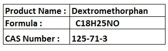 Dextromethorphan - White Powder, C18H25NO, CAS 125-71-3 | Cough Suppressant, Analgesic, Water-Soluble, 99% Purity, Bulk Packaging