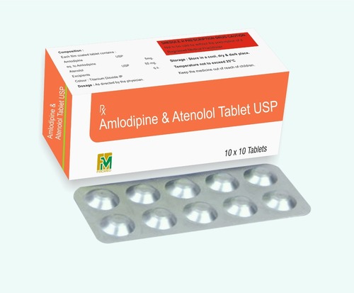 Amlodipine And Atenolol Tablets Manufacturer And Supplier In Delhi Delhi Ncr