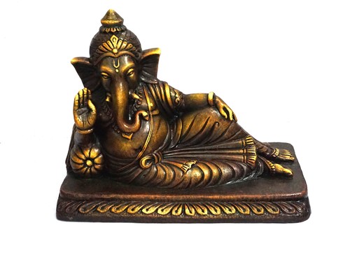 Terracotta Ganesha Statue - Handmade Religious Decor | Eco-Friendly, Non Toxic, Easy to Clean, Washable