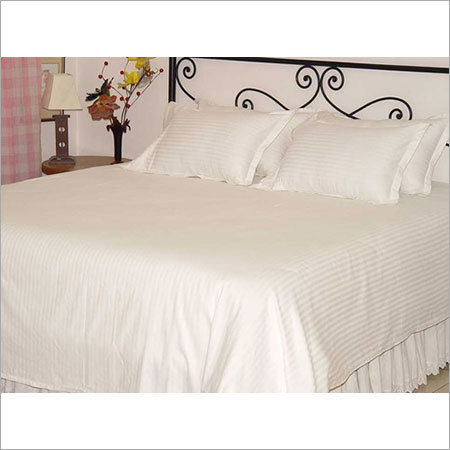 Satin Stripe Bed Sheet