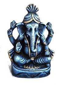 Ganesha Sitting Blue