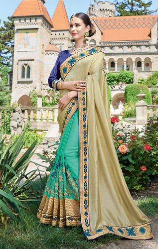 Designer Heavy Embroidery Work Saree