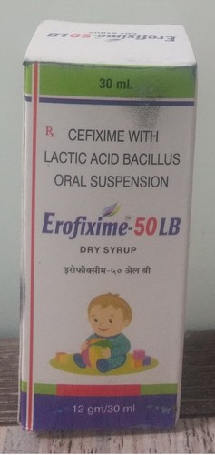 Cefixime with lactic acid bacillus oral suspension