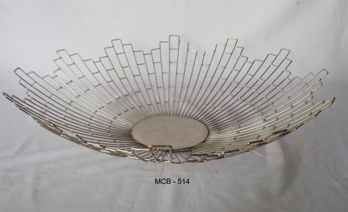 BASKETS - Metal, 12x12x6 Inches, Silver | Durable, Lightweight, Easy Cleaning, Space Saving