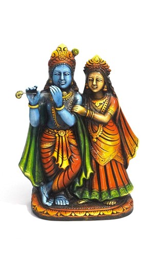 Enamel Radha Kishan Statue