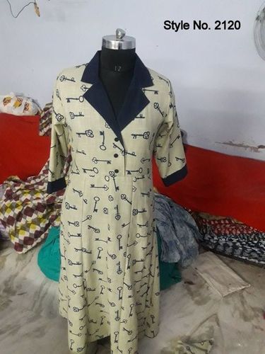 Jaipuri Kurtis - Rayon Fabric, 1346.2mm Length, 3-4th Sleeve Style, Sizes L, M, XL, XXL | Printed Pattern, Modern Ethnic Casual & Party Wear