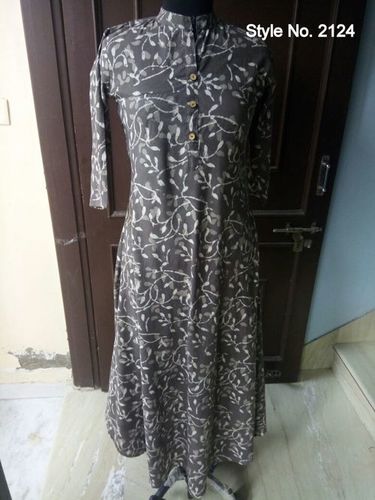Jaipuri Kurtis - Cotton & Rayon Fabric | Printed Casual Ethnic Wear for Girls, 3/4 Sleeve, Available in Sizes M, L, XL, XXL