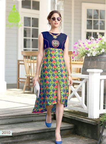 Printed Crepe kurtis