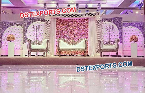 Modern Style Leather Tufted Panel Decoration - Leather Crystal Fitted, White, Easy Setup, Self Standing Elegant Design