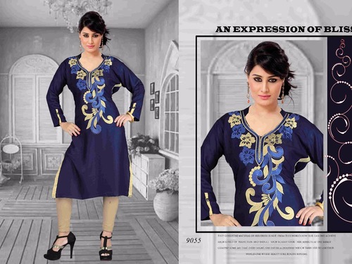 Cotton Embroidered Kurtis