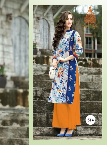 Printed Chiffon Kurtis