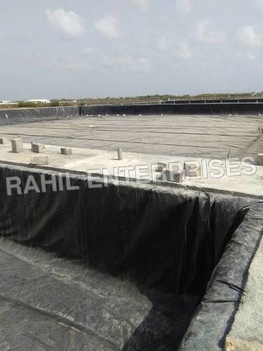 Liner On Cement Pond
