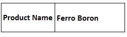 Ferro Boron