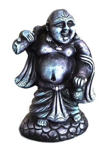 Gray Laughing Buddha