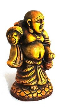 Yellow Laughing Buddha