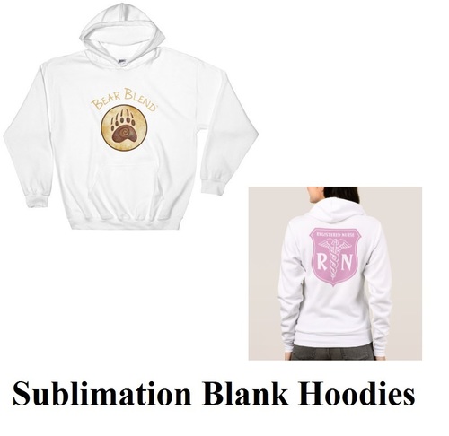 blank sublimation hoodies