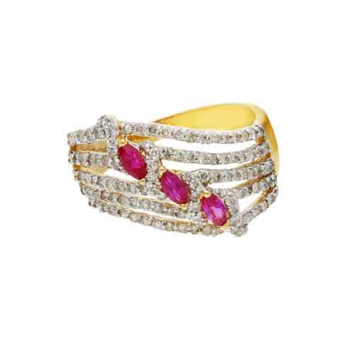 Diamond Ladies Ring Diamond Carat Weight: 0.75 Carat