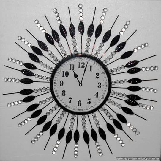Glass Iron Wall Clock
