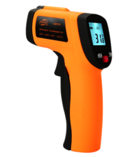 Digital Infrared Temperature Gun - Abs Plastic, 150 X 80 X 40 Mm, -50°c To 380°c Range, ±1.5°c Accuracy, 0.1°c Resolution, 500ms Response Time, 9v Battery Operation