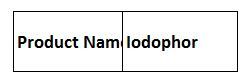 Iodophor