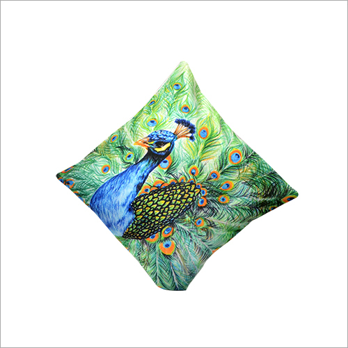 Peacock Design Cushion Cover
