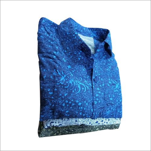 Shirts - Cotton, M-XXL, Blue | Soft Fabric, Stylish Design, Durable Material, Comfortable Fit, Easy Care, Versatile Style, Breathable, Full Sleeve, Printed Pattern