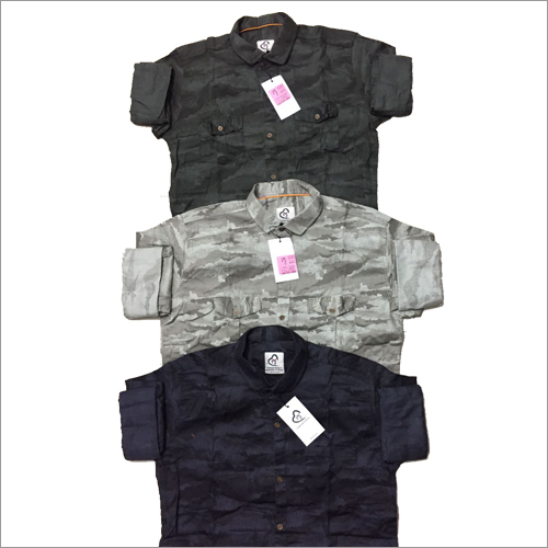 Shirts - Cotton, M-L-XL, Dark Green | Soft Fabric, Stylish Design, Durable Material, Comfortable Fit, Versatile Style, Easy Care, Modern Look, Camouflage Pattern, Long Sleeves, Casual Style, 150 gsm