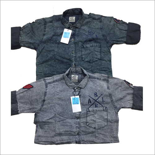 Shirts - Cotton, S-XL, Gray | Button Closure, Soft Fabric, Comfortable Fit, Breathable, Casual Style