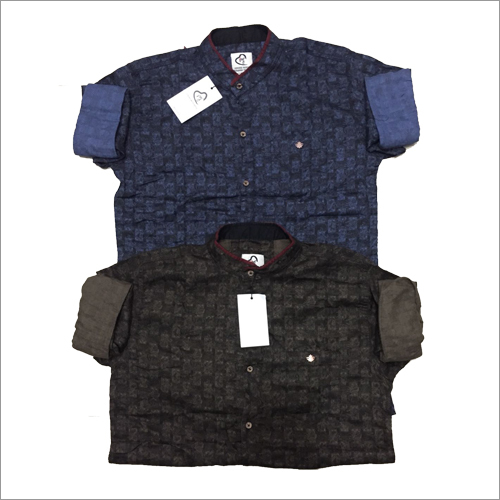 Shirts - Cotton Blend, M-XXL, Dark Blue | Button Closure, Collared, Long Sleeves, Comfortable Fit, Durable, Easy Care, Soft Fabric, Stylish Design, Versatile Style