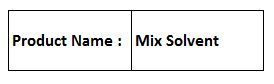 Mix Solvent